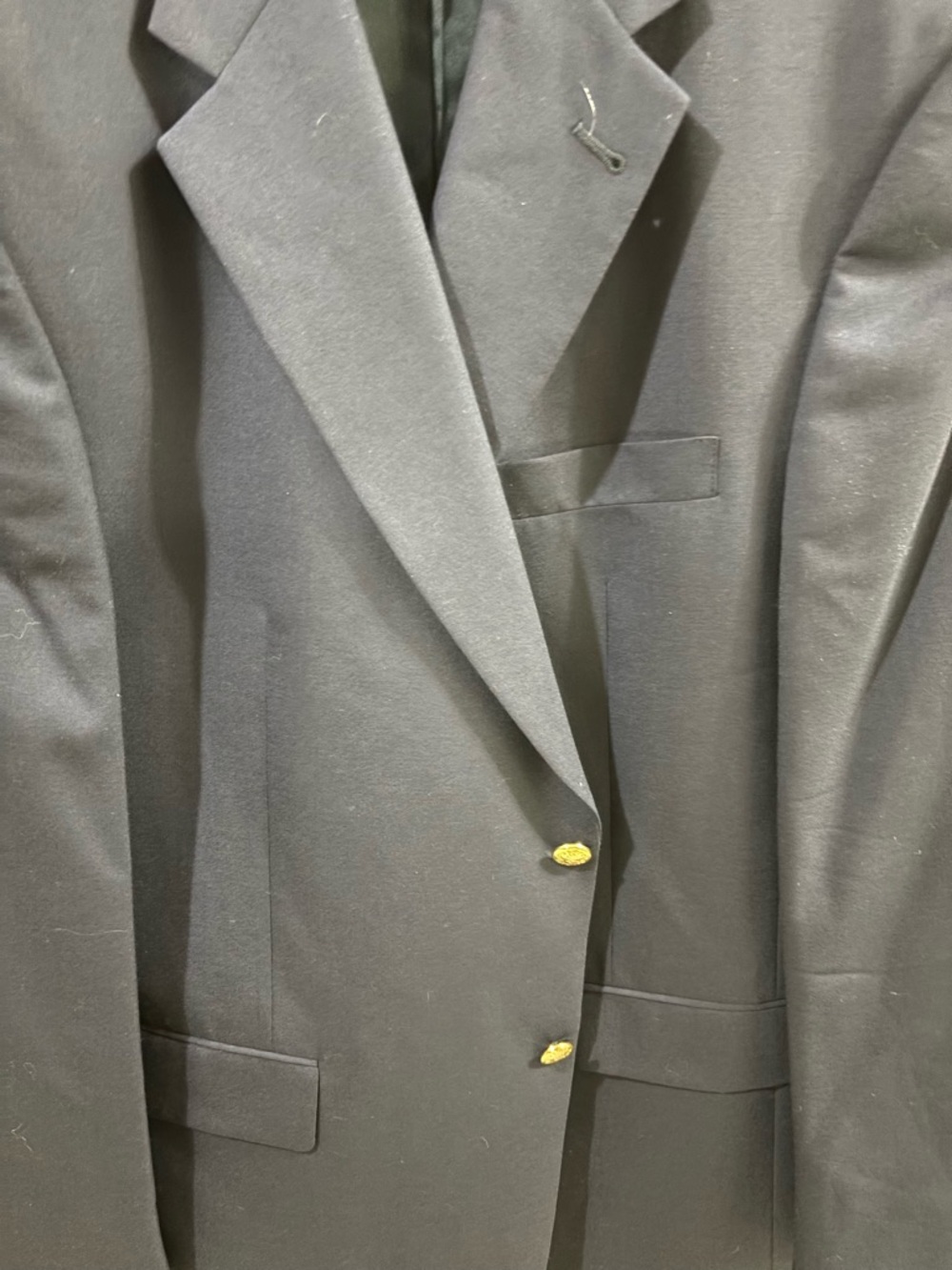 Hart Schaffner Marx Blue Blazer with Gold Buttons